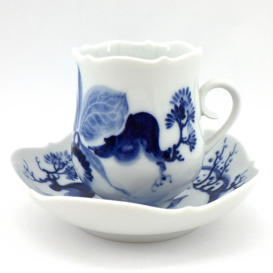 マイセン 美品 ブルーオーキッド デミタス カップ&ソーサー 1客