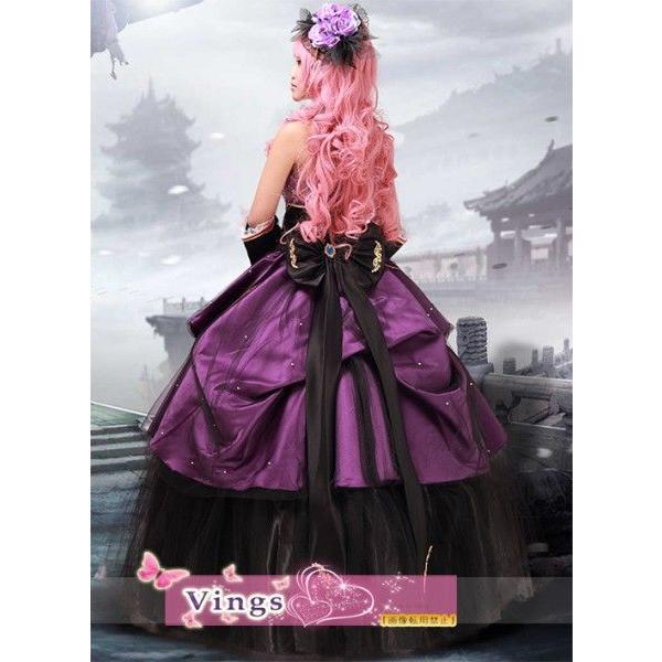 龍ノ啼ク箱庭拠リ 巡音ルカ ruka 豪華ドレス コスプレ衣装 ウィッグ