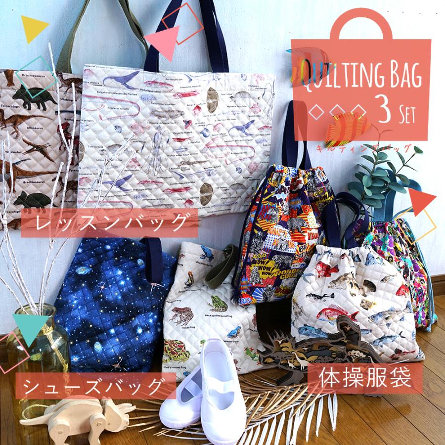 入園入学3点セット 男の子 向け 図鑑 人気柄 子供用 キルティング