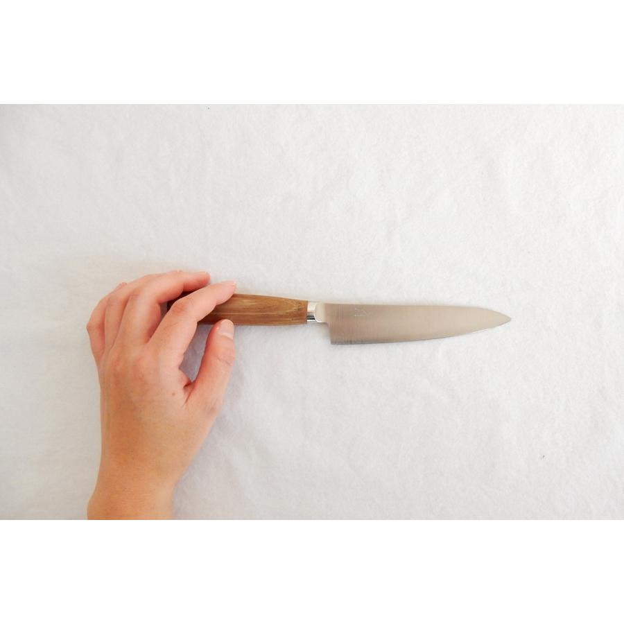 包丁工房タダフサ 万能包丁 125mm ペティ 抗菌炭化木 ペティナイフ