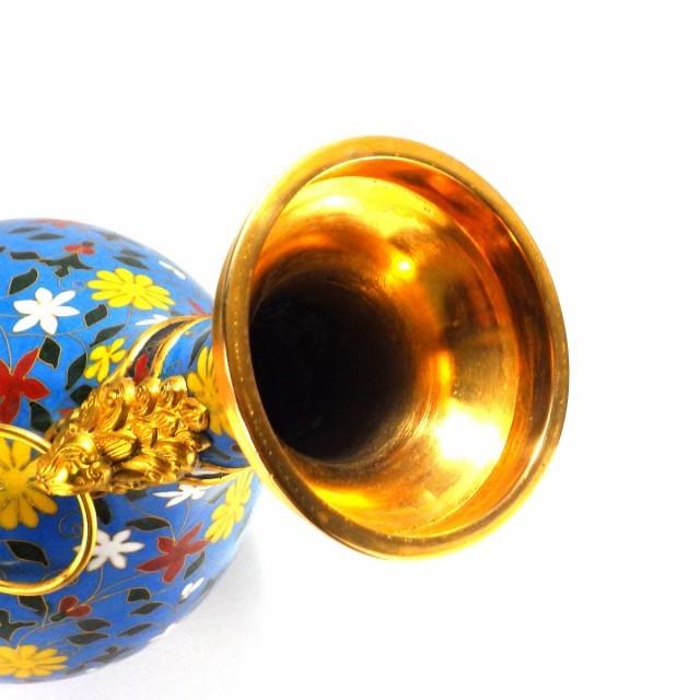 故宮博物院 七宝焼き 七宝焼 昭和レトロ インテリア 花柄 花瓶 中国