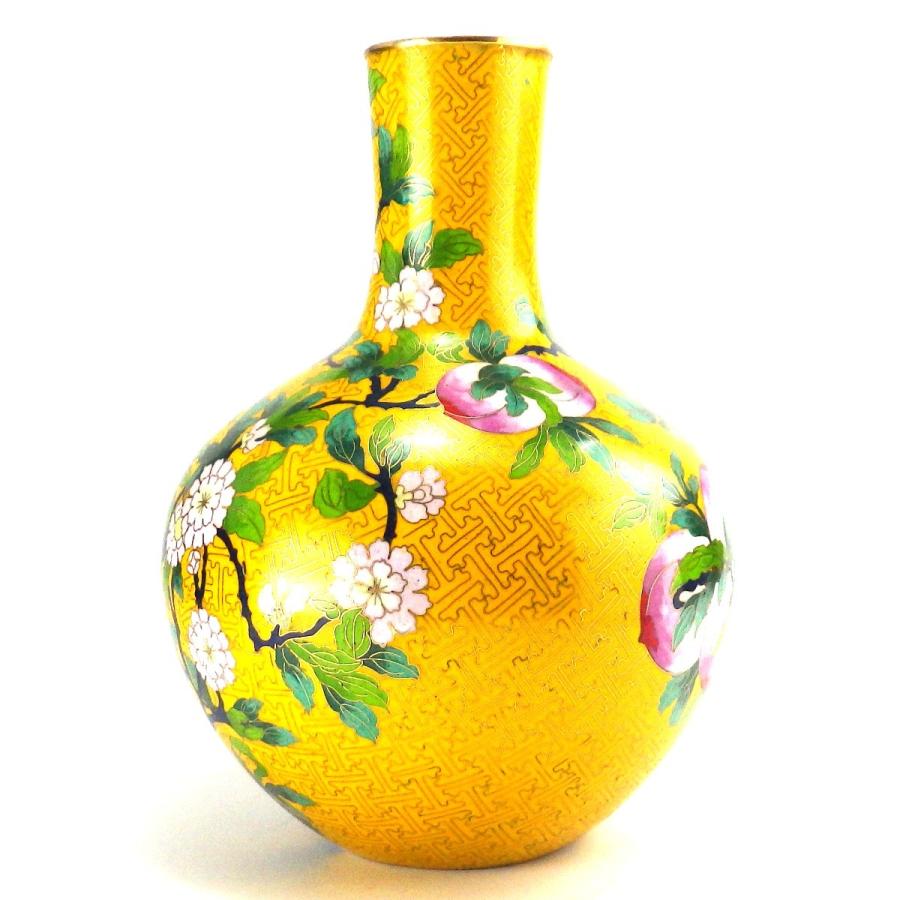 故宮博物院 七宝焼き 七宝焼 昭和レトロ インテリア 花柄 花瓶 中国