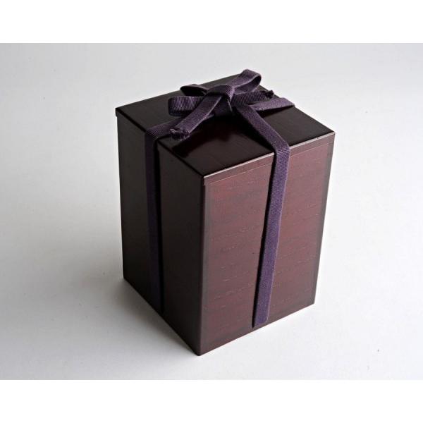 蒔絵師 一瓢斎 黒塗金蒔絵扇面波文 内梨地 棗 二重箱 茶道具 茶入 : 古