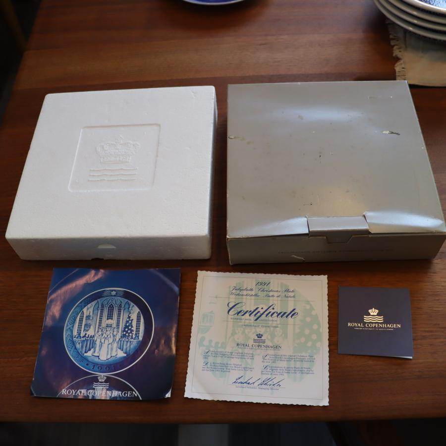 Royal Copenhagen ロイヤルコペンハーゲン クリスマスプレート 1991年