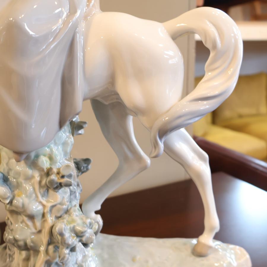 LLADRO リヤドロ フィギュリン 白い馬の少女 4516 陶器 置物
