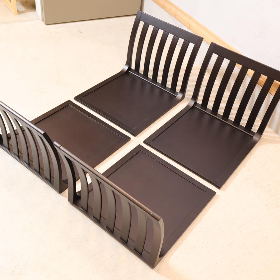 TENDO 天童木工 座椅子 サペリ T-5313 2脚セット 原好輝 ローチェア