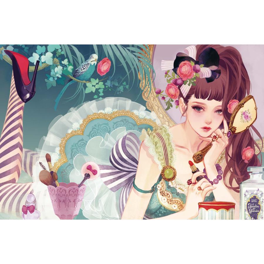 マツオヒロミ 直筆サイン入り複製原画 「ルル」（※額装） : 河出