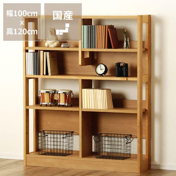 大人も子供も使いやすい シンプルでスリムな収納ラック(幅100×奥行23