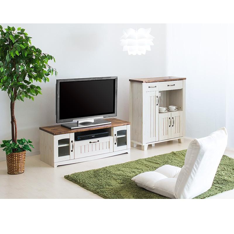 テレビ台 カントリー 幅105 ローボード アンティーク フレンチ 送料