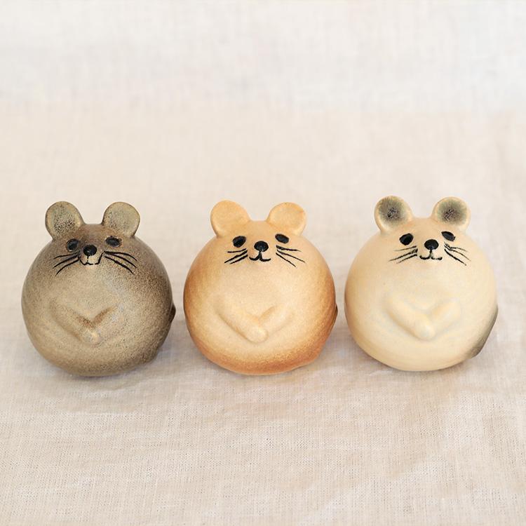 Lisa Larson（リサラーソン） ネズミ 陶器 動物 オブジェ 飾り 置物