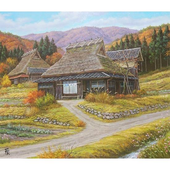 絵画 油絵 京都美山 （猿渡一根） 【海・山】【肉筆】【油絵】【日本の