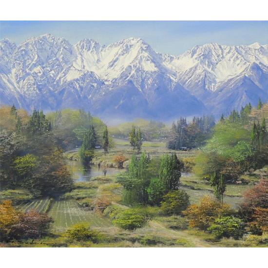 絵画 油絵 穂高 （佐田光） 【海・山】【肉筆】【油絵】【10号