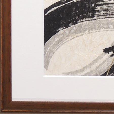 絵画（手漉き和紙と墨） 流雲 【肉筆】【抽象画】【変型特寸