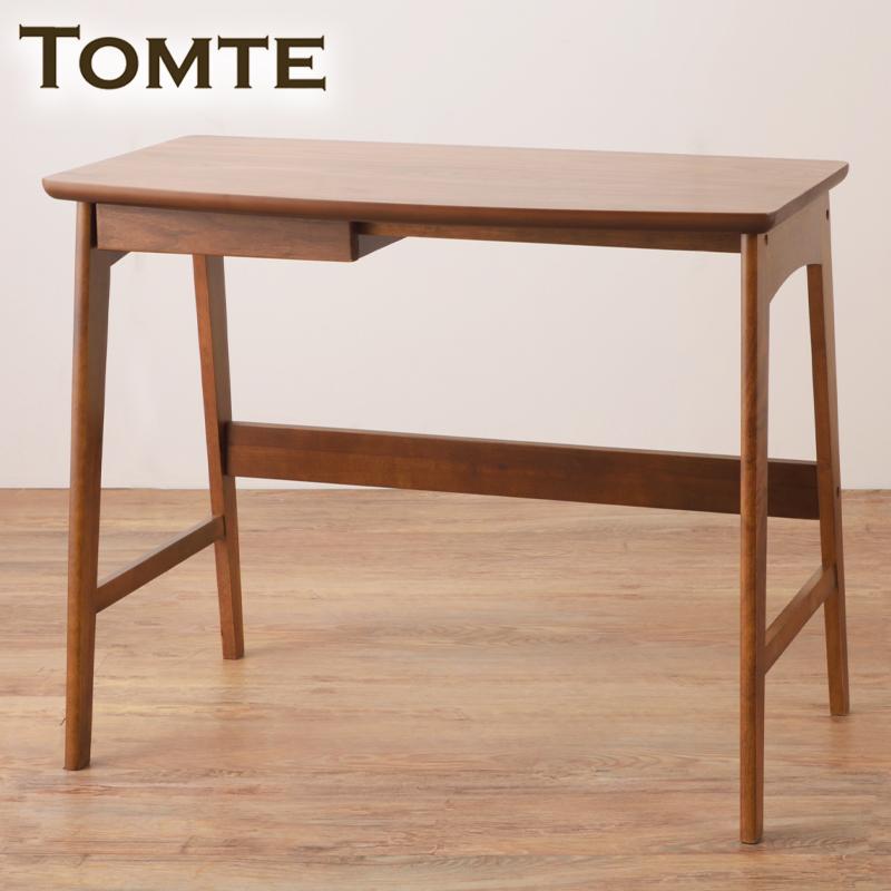 トムテ デスク おしゃれ 天然木 TAC-243WAL 木製 シンプル ナチュラル