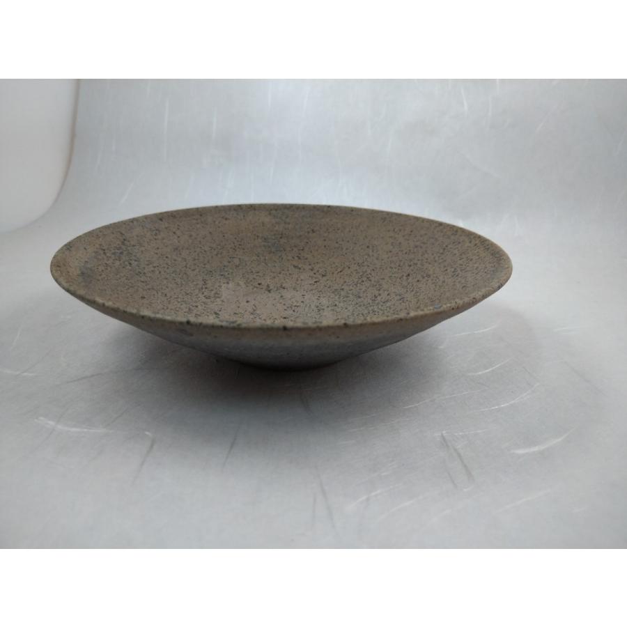須恵器」6寸浅鉢/焼き締め 黒い器 陶器 手作り 薪窯 シンプル おしゃれ