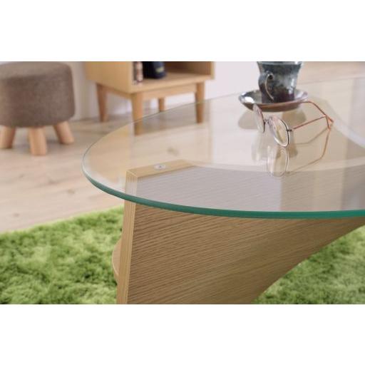 東谷(あずまや) オーバルテーブル ナチュラル LE-454NA【メーカー直送