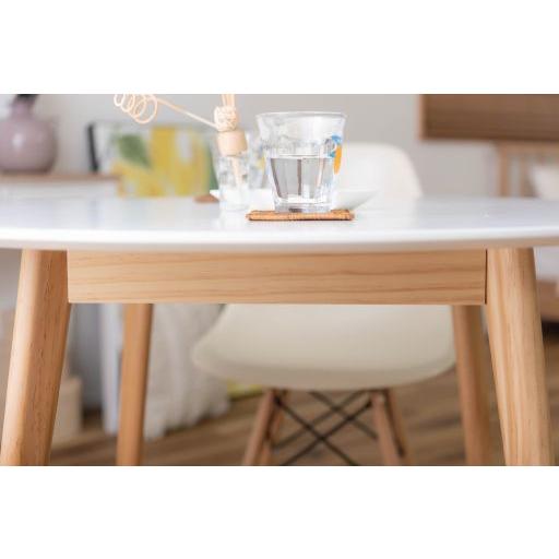 東谷(あずまや) ラウンドテーブル ホワイト TAP-001WH【メーカー直送品