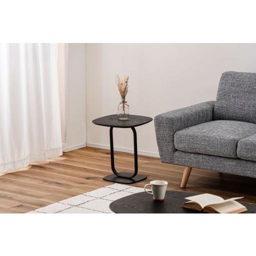 ⑪未使用☆東谷 サイドテーブル ブラック TEC-84BK 机 インテリア家具