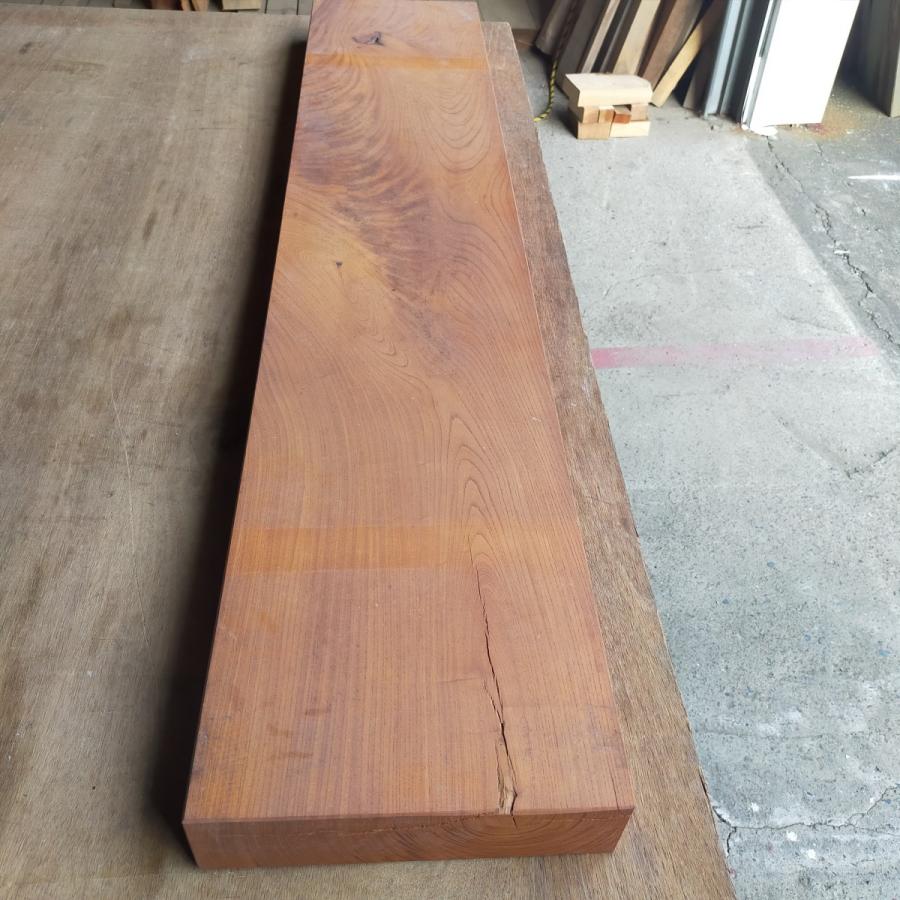 欅 厚板 厚み6.5cm×幅26.5cm×長さ136cm 塗装あり/造作材/棚板/花台