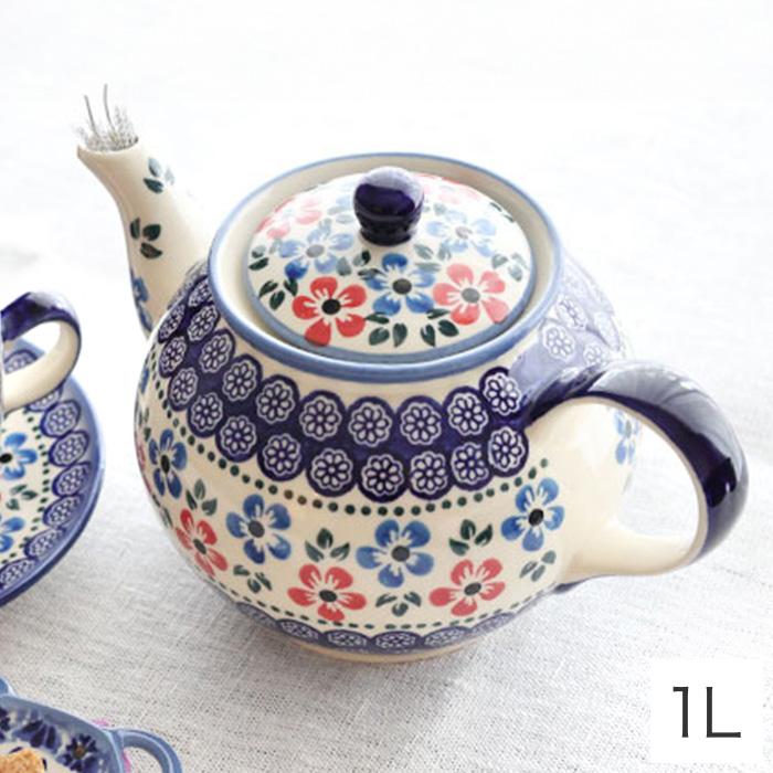 ティーポット・大[W504-166]【ポーリッシュポタリー[ポーランド食器