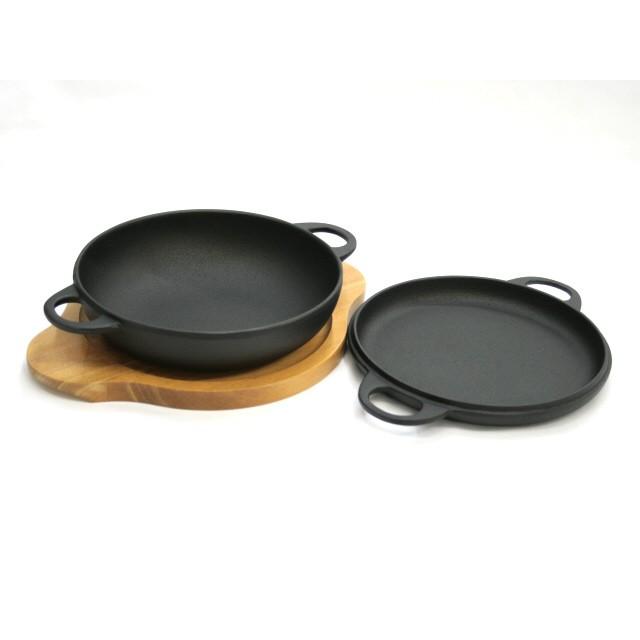 及源鋳造 ニューラウンド万能鍋 大 18cm 1.0L 南部鉄器 及源 F-159