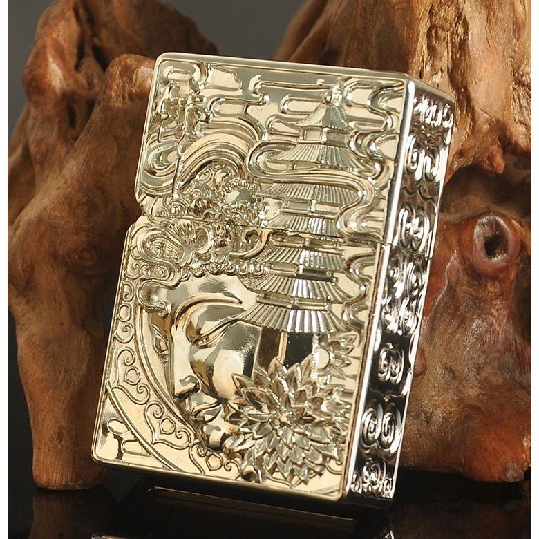 超重厚 和彫り スーパーアーマー オイルライター ZORRO ZIPPO同サイズ