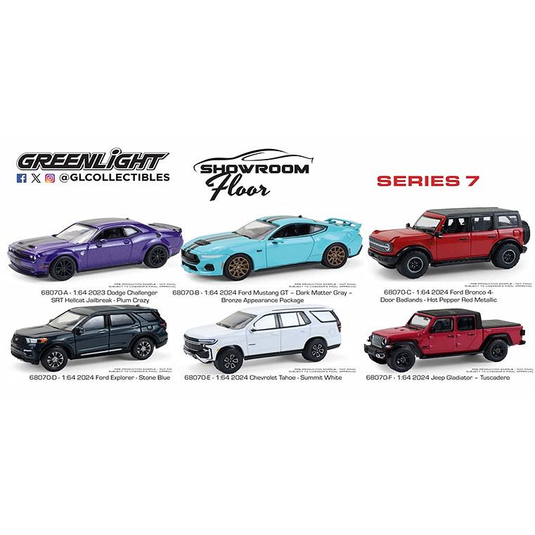 グリーンライト 1/64 Showroom Floor シリーズ7 1BOX 6台入 : キッド
