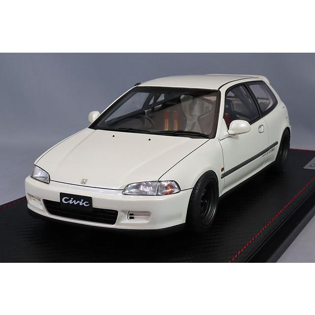 イグニッションモデル 1/18 ホンダ シビック (EG6) ホワイト : キッド