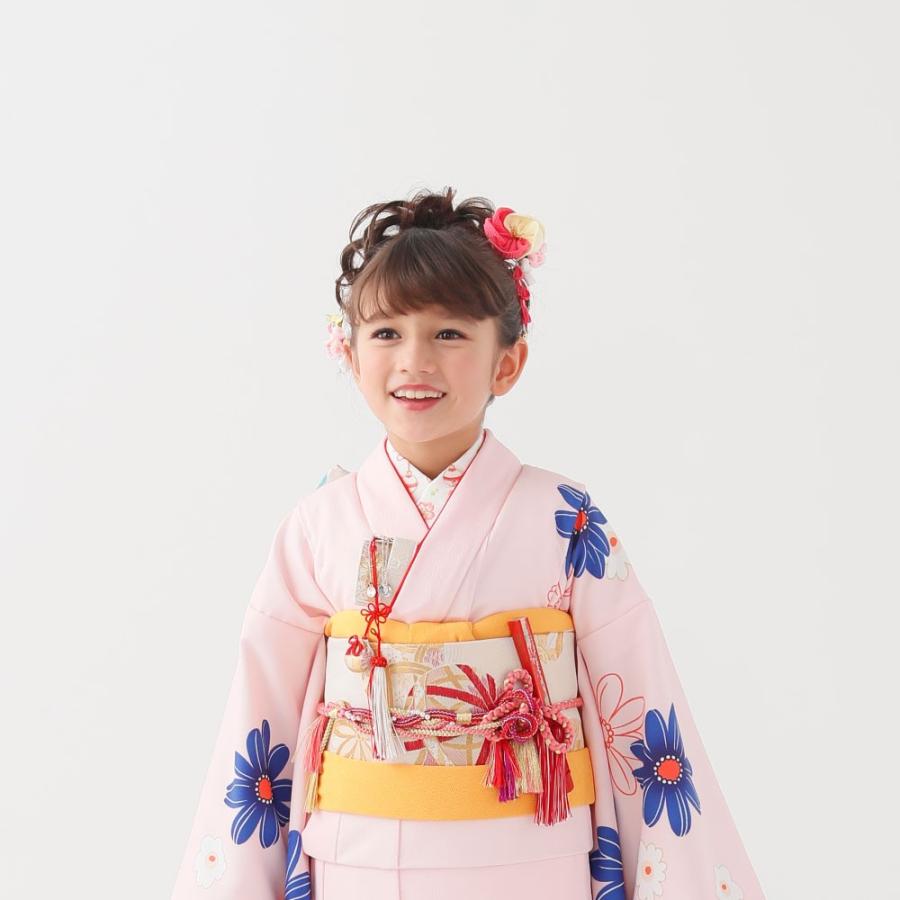 NISHIORI KAGURA レンタル商品 7歳の七五三 女の子 四つ身 着物 帯