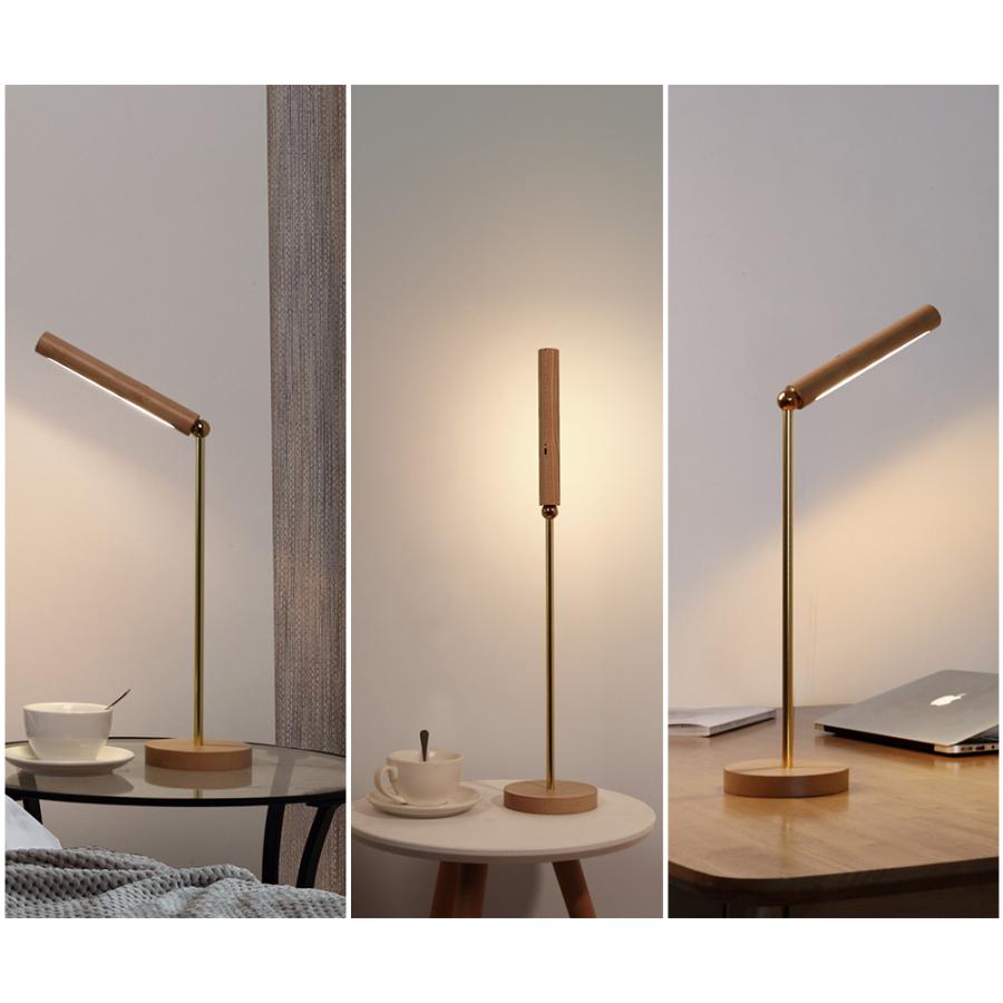 LEDの木製の電気スタンド led マグネット固定読書灯 usb電池式 デスク