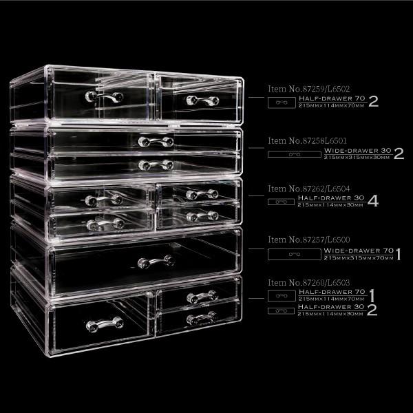 アクリルケース 収納ケース ディスプレイ Lサイズ ふた付きスタンド