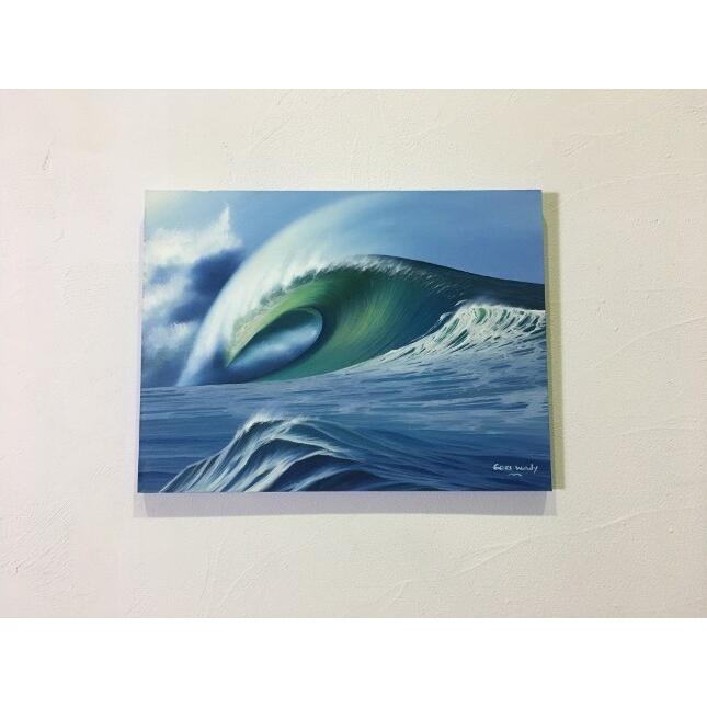 バリ絵画 波の絵 windy W60×H45cm C-2 海の絵 波 アート 有名画家 バリ