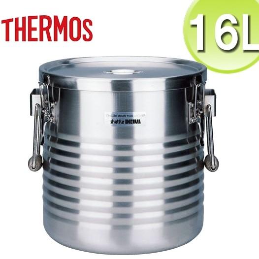 THERMOS（サーモス） 高性能保温食缶 シャトルドラム 16L JIK-W16(手付