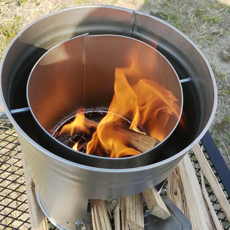 焚き火 バーベキュー BBQ 缶ストーブ おうちキャンプ 木炭コンロ 日本