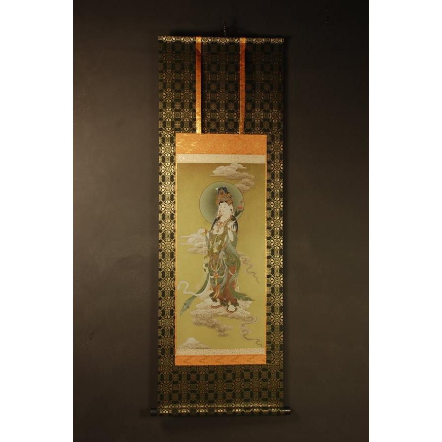 観音菩薩 仏画掛け軸（半切サイズ） : 仏像仏画チベット美術卸の天竺堂