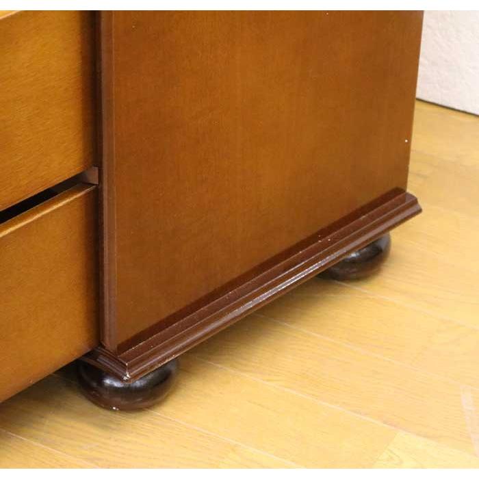 チェスト 木製 6段 完成品 88cm 象嵌 ロココ調 イタリア 家具 猫脚 丸