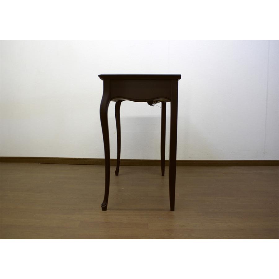 東海家具工業 コンソールテーブル 玄関 ダークブラウン デスク 木製