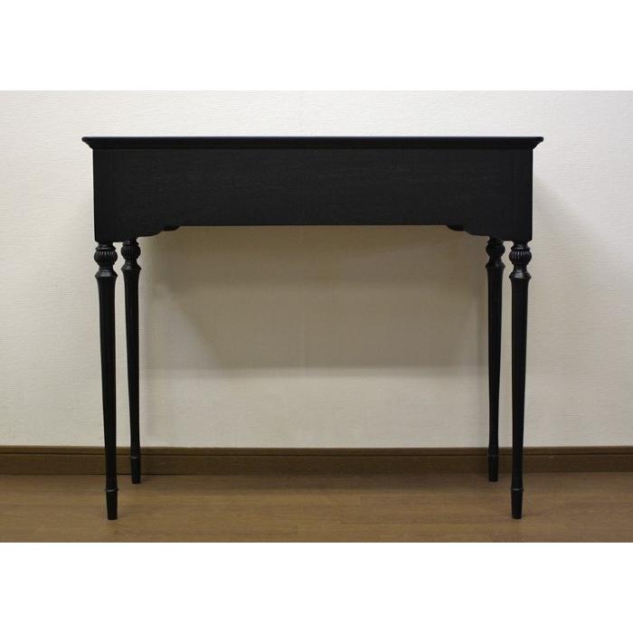 東海家具工業 コンソール 花台 デスク 85cm幅 アンティーク ブラック