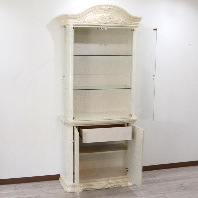 サルタレッリ アマルフィ 2ドアキャビネット アイボリー ベージュ