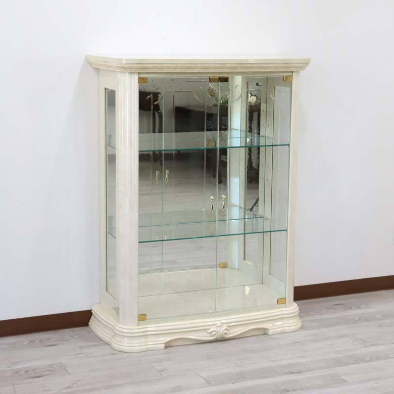 サルタレッリ アマルフィ 2ドア スモールキュリオケース アイボリー