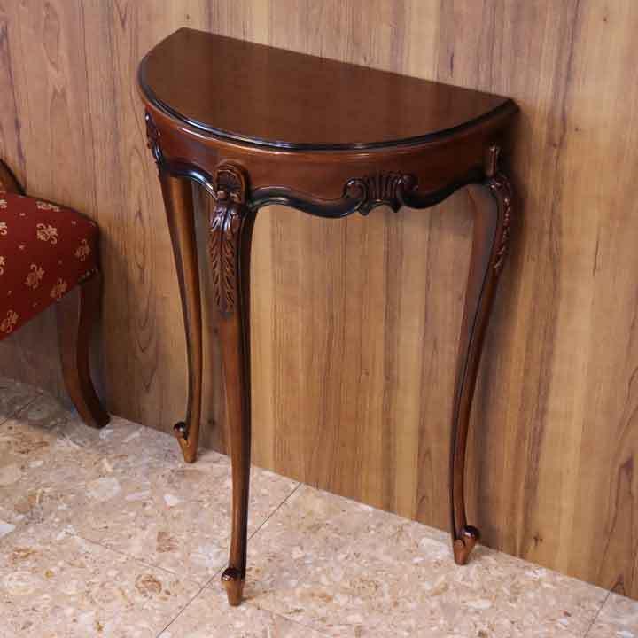 アウトレット特価品 マホガニー コンソール アンティーク調家具 ダーク