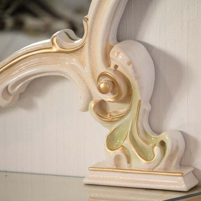 ロココ調 ミラー 鏡 壁掛け 直輸入 姫家具 ロココ ヨーロピアン