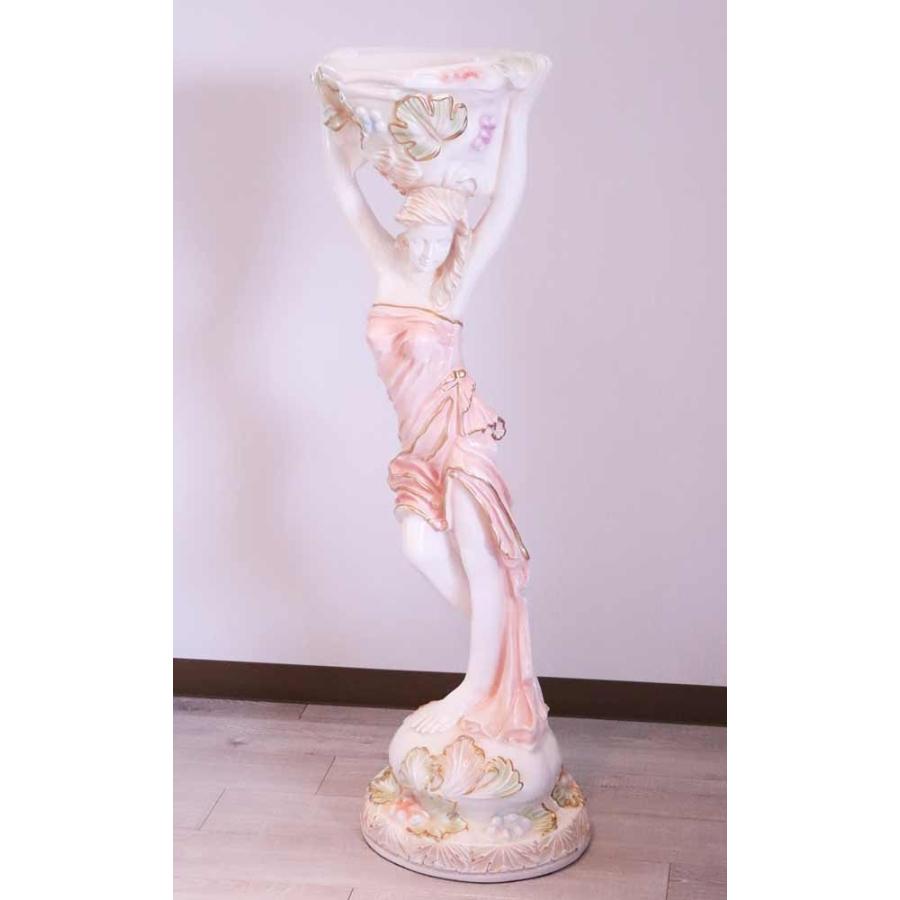 ロココ調 ヴィーナス像 プランター スタチュー クラック仕上げ 白家具