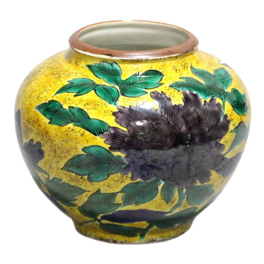 山岸政山 九谷焼6.6号 花瓶 吉田屋牡丹 : 北山堂 - 通販 - Yahoo