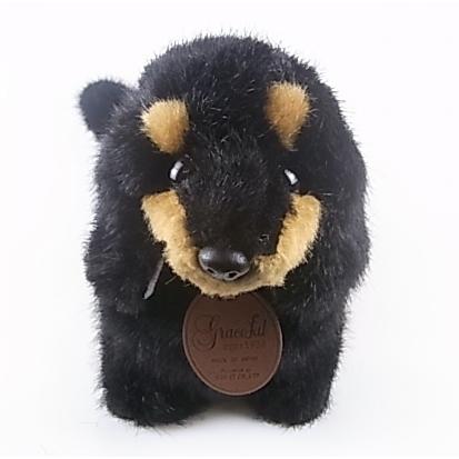 グレイスフル ダックスフント ブラック＆タン 犬 ぬいぐるみ 日本製 三