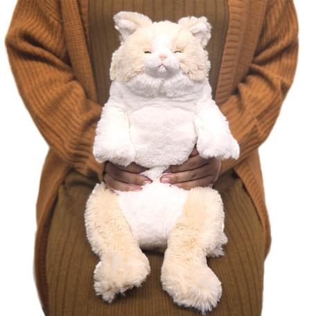 ひざねこ すやすや クリーム 猫 ぬいぐるみ ネコ サンレモン : HONDA