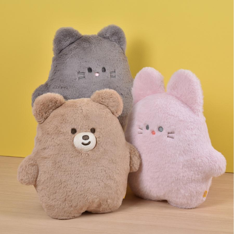 ころまるさん フラット ぬいぐるみ ウサギ クマ うさぎ ネコ 猫 ピー