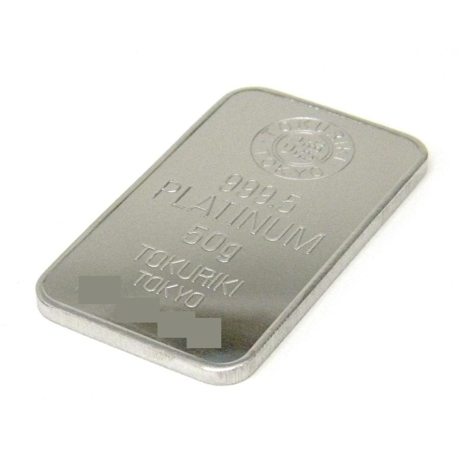 新品】徳力本店 プラチナ インゴット 50g 純プラチナ プラチナバー