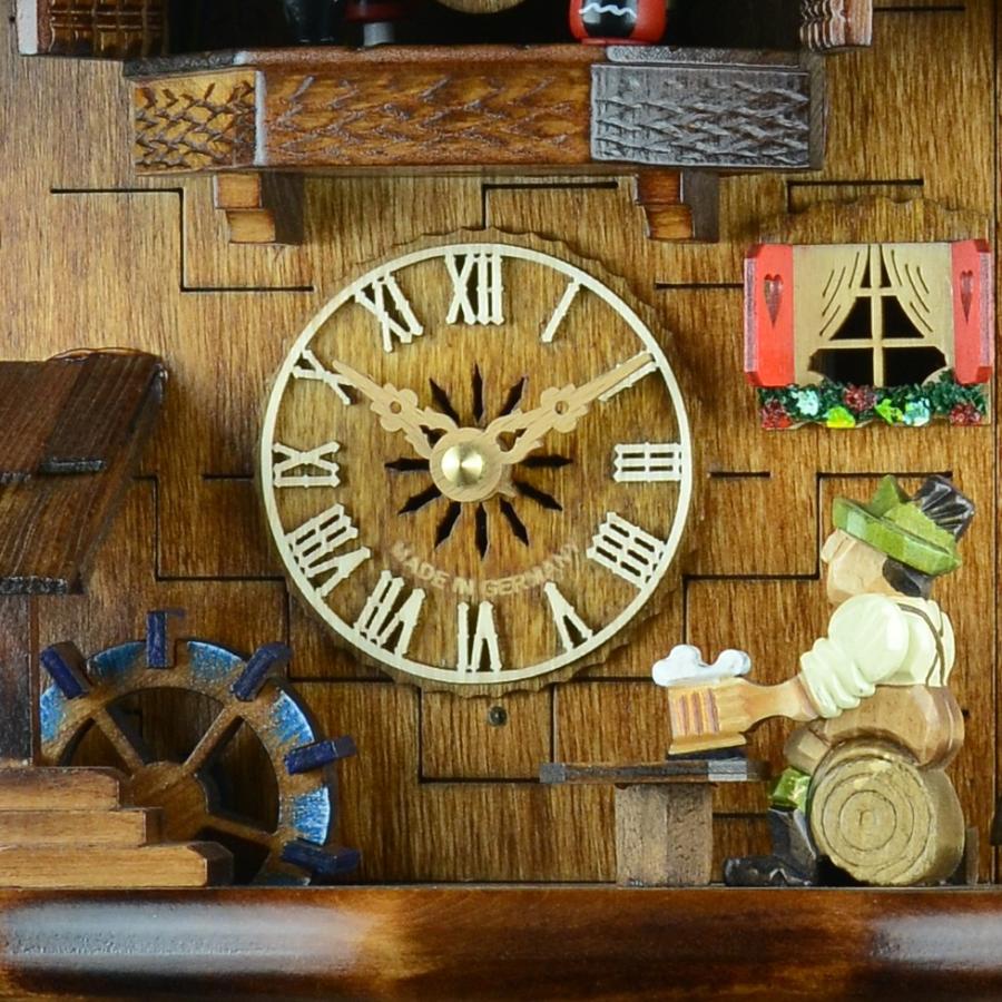 ドイツ森の時計 クォーツ式山小屋鳩時計 木こりの休憩492QMT : 鳩時計