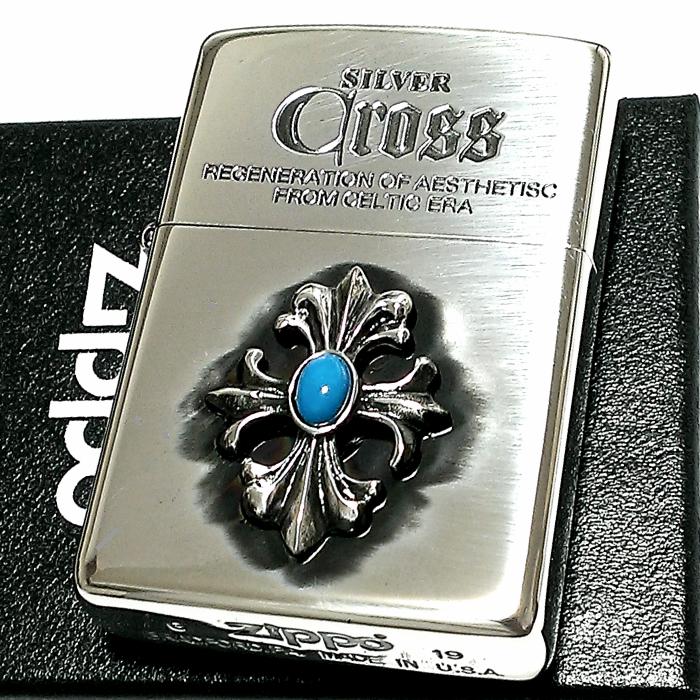 ZIPPO（ジッポー） ライター クロスメタル＆ターコイズ ジッポ